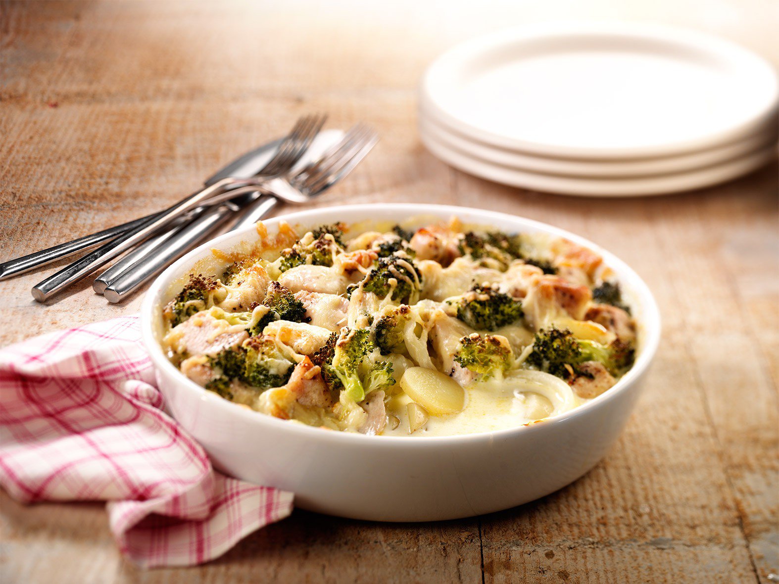 Romig aardappelstoofpotje met kip en broccoli